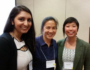 Nisha Wadhwani (Intern at Character Lab, Chicago Booth MBA 2015), Dr. Angela Duckworth (founder of Character Lab), and Amy Chou